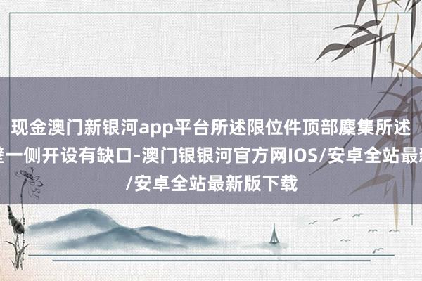 现金澳门新银河app平台所述限位件顶部麇集所述下盖内壁一侧开设有缺口-澳门银银河官方网IOS/安卓全站最新版下载